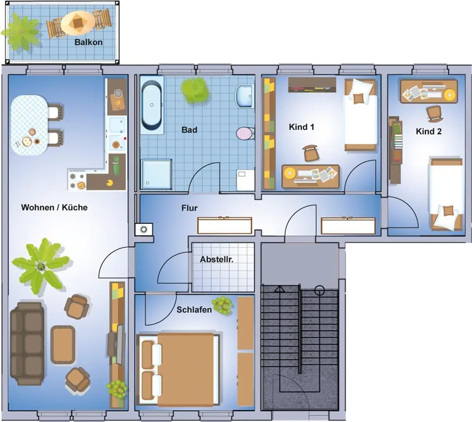 4 Zimmer Wohnung mit 91 m² in Mittweida – Bild 9