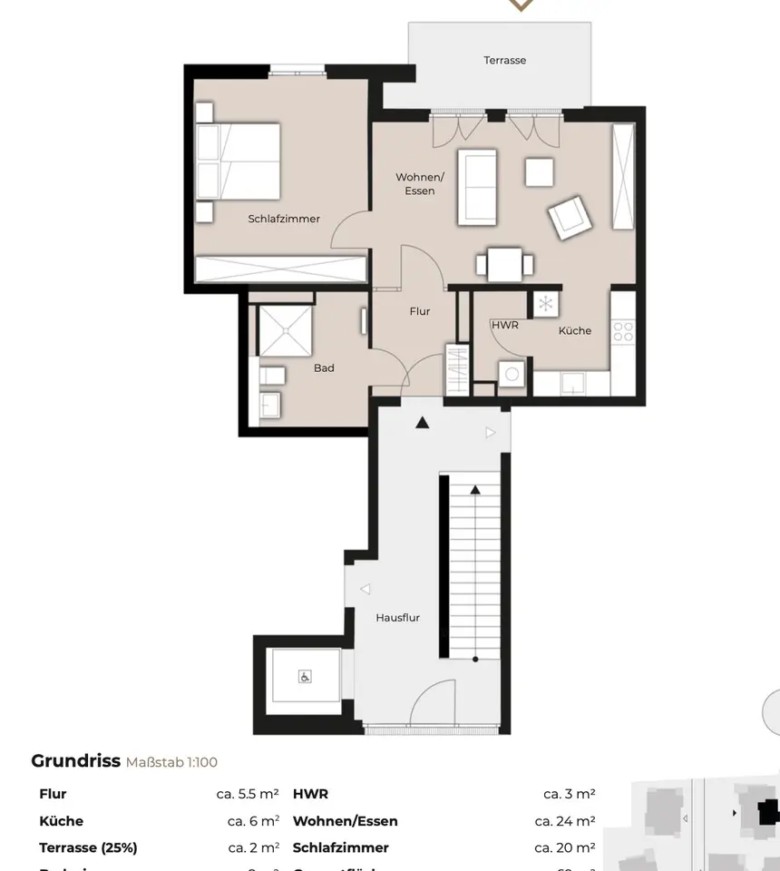 2 Zimmer Wohnung mit 69 m² in Frechen – Bild 5