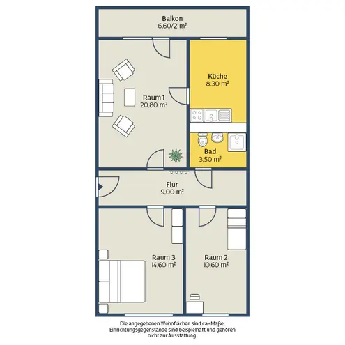 3 Zimmer Wohnung mit 70 m² in Leipzig – Bild 8