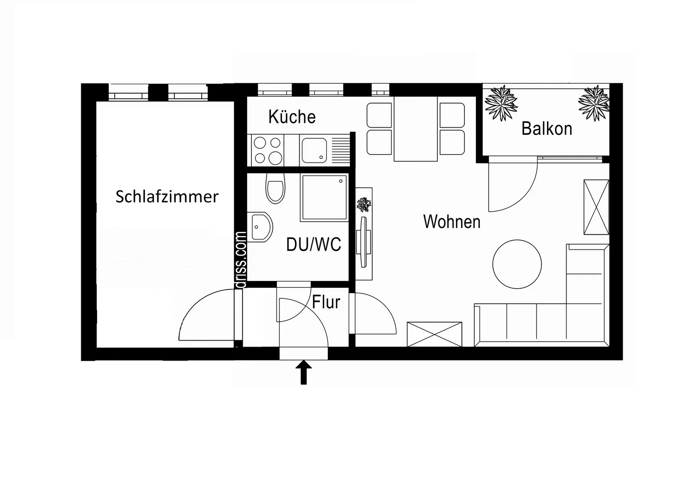 2 Zimmer Wohnung mit 47 m² in Leipzig – Bild 2