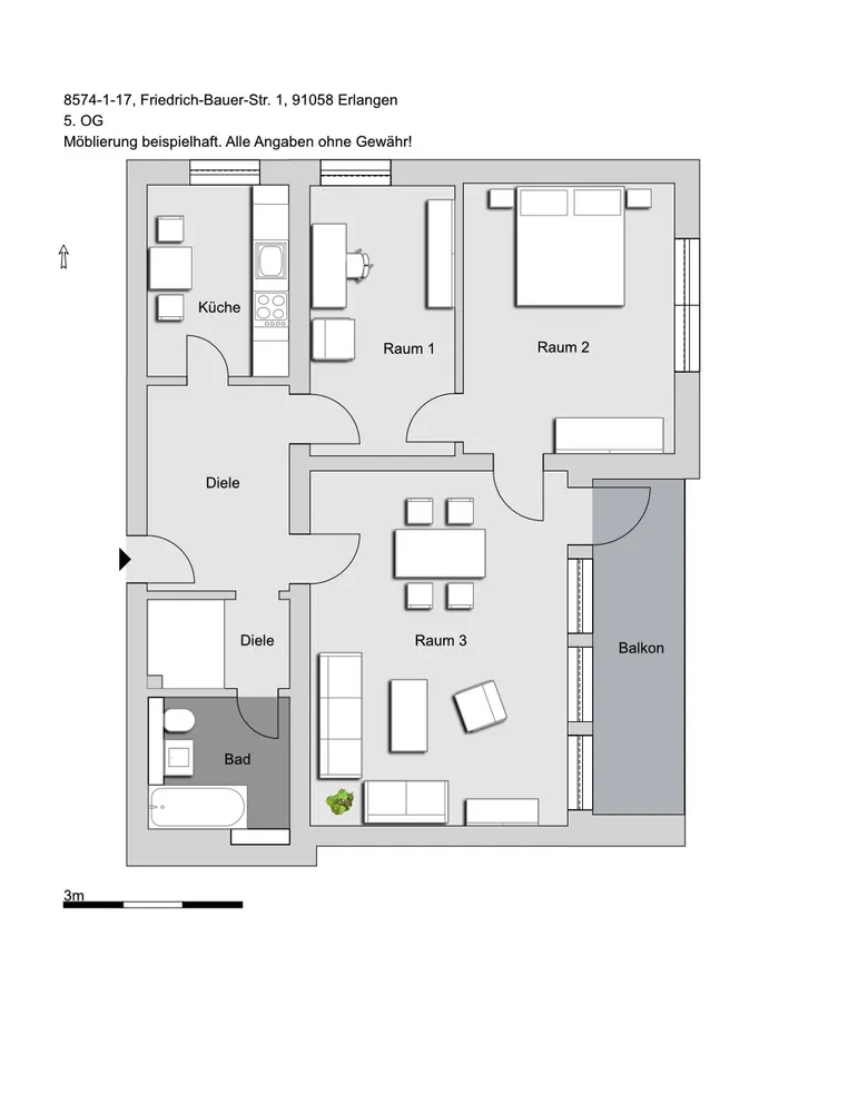 3 Zimmer Wohnung mit 81 m² in Erlangen – Bild 5