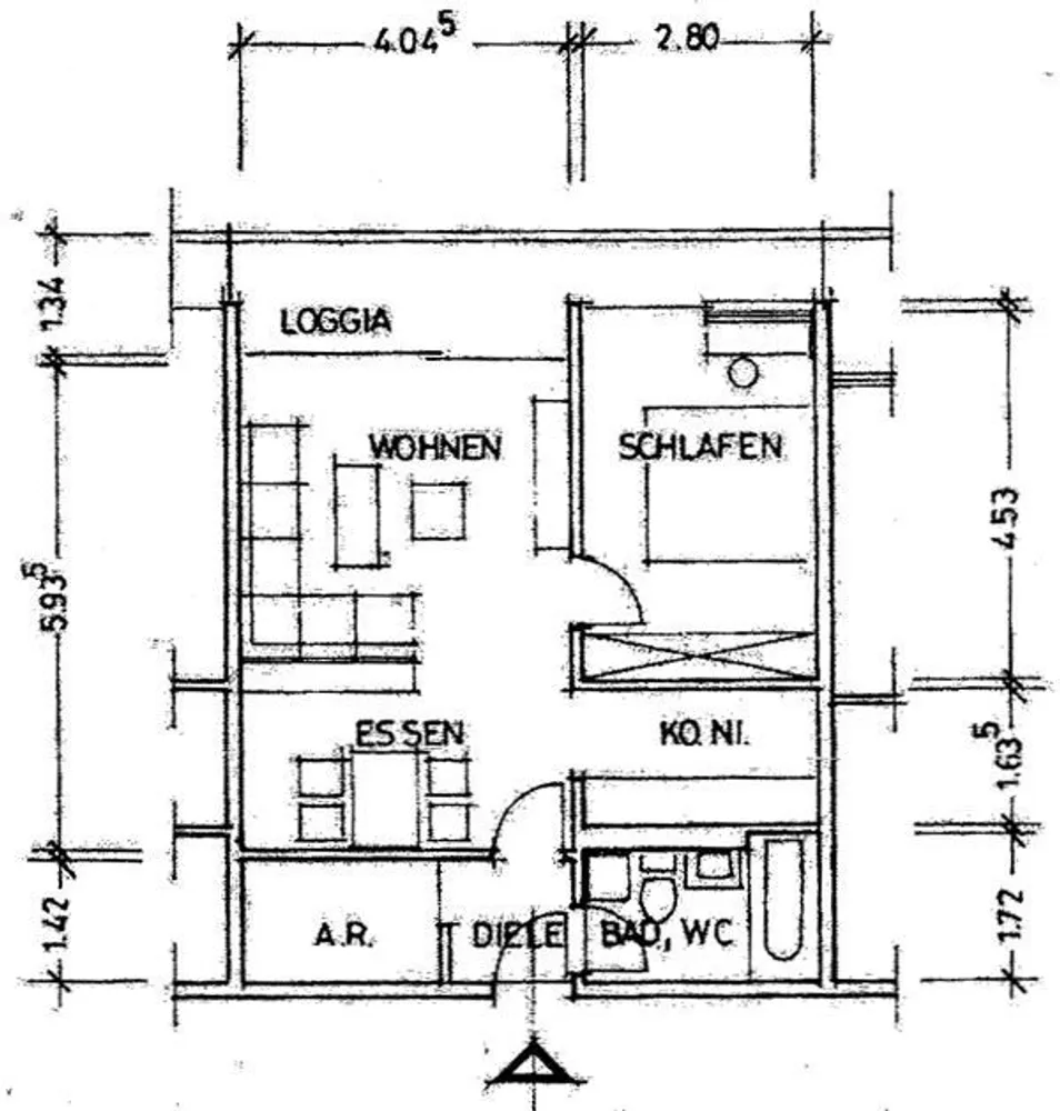 2 room apartment with 56 m² in Ludwigshafen am Rhein – Photo 4