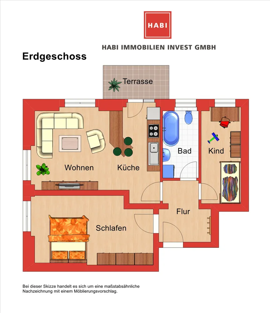 3 room apartment with 55 m² in Chemnitz – Photo 9