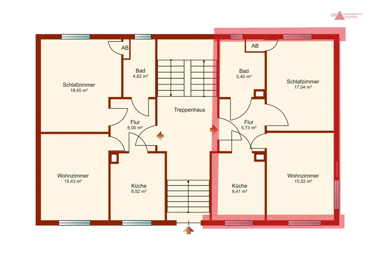 2 Zimmer Wohnung mit 53 m² in Aue-Bad Schlema – Bild 8
