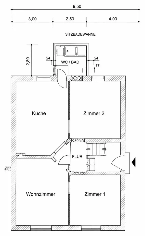 3 Zimmer Wohnung mit 80 m² in Saarbrücken – Bild 7