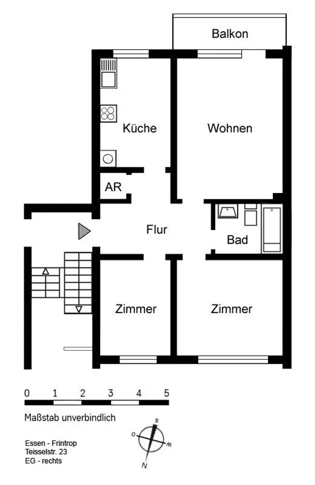 3 Zimmer Wohnung mit 64 m² in Essen – Bild 5