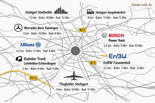 3 Zimmer Wohnung mit 85 m² in Stuttgart – Bild 3