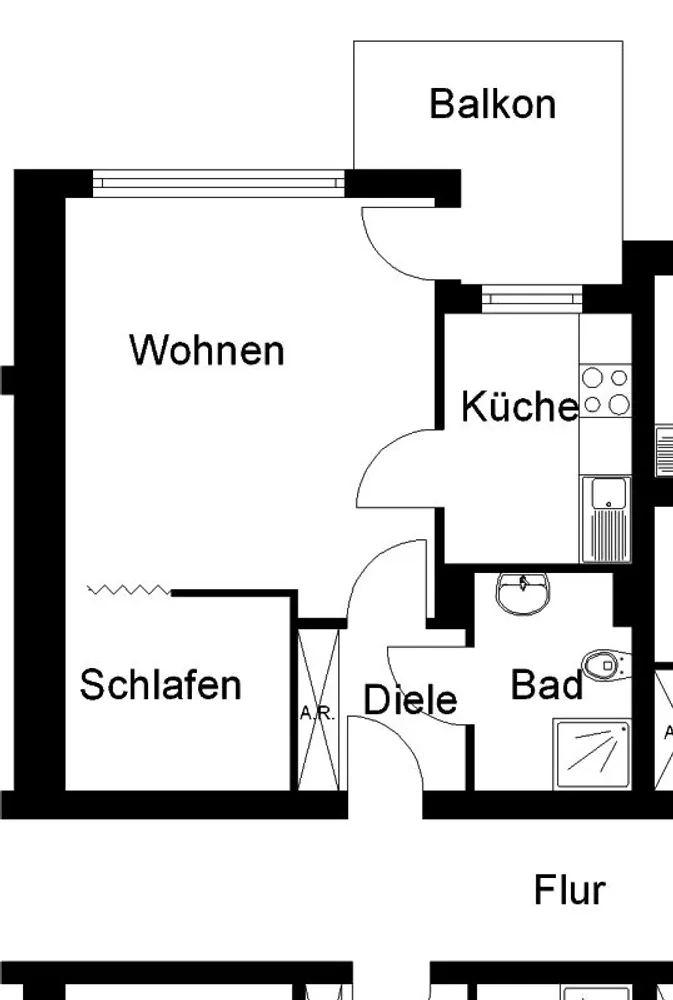 1 Zimmer Wohnung mit 42 m² in Köln – Bild 2