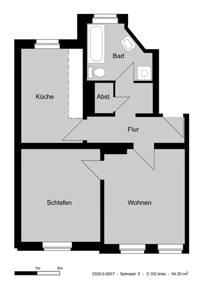 2 room apartment with 54 m² in Hanover – Photo 4