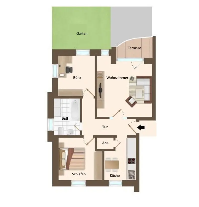 2 Zimmer Wohnung mit 55 m² in Vechta – Bild 7