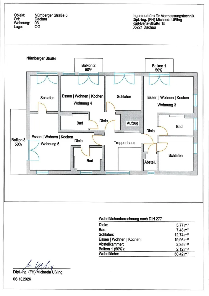 2 Zimmer Wohnung mit 50 m² in Dachau – Bild 3