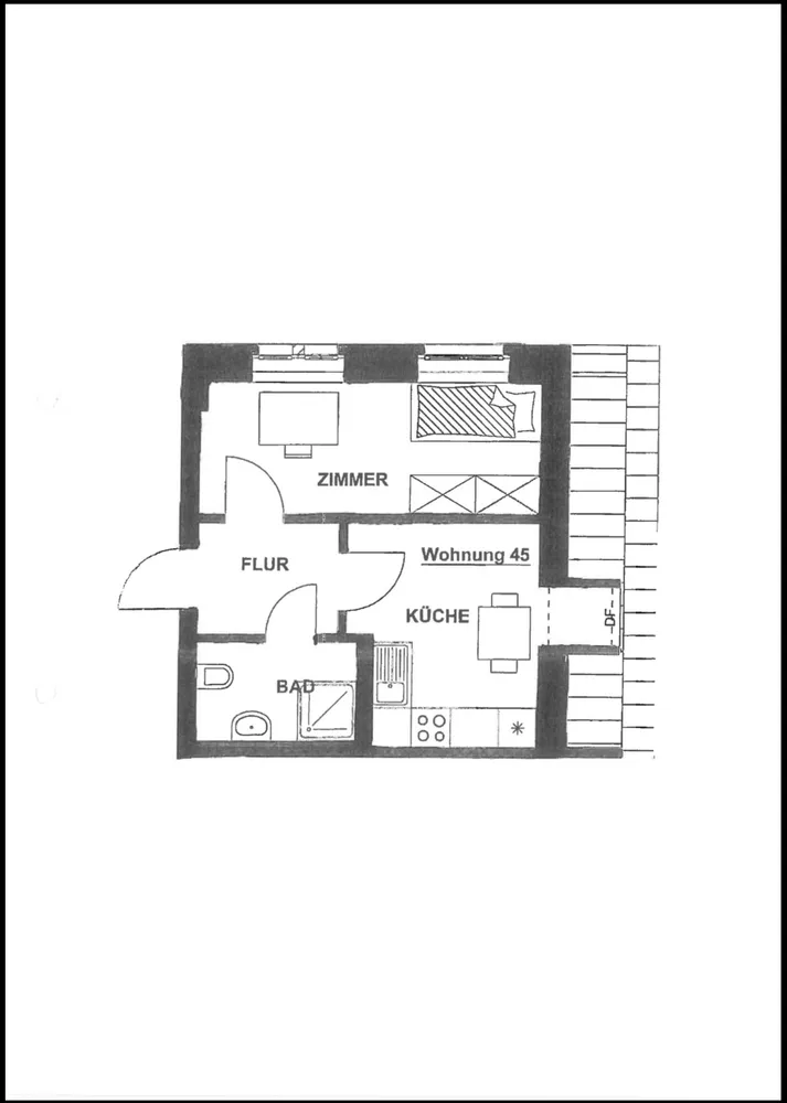 2 Zimmer Wohnung mit 28 m² in Halle (Saale) – Bild 9