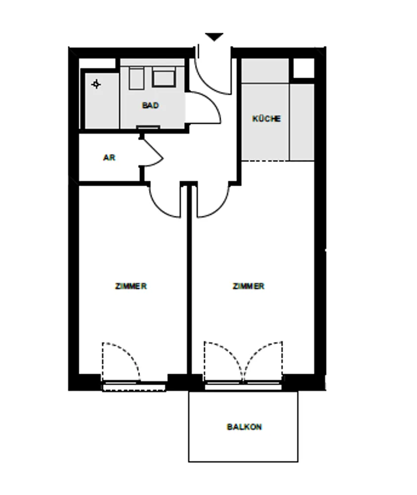 2 room apartment with 41 m² in Hamburg – Photo 8