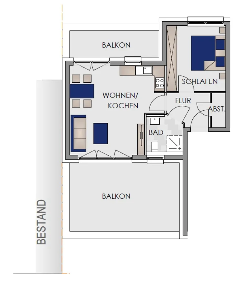 2 room apartment with 63 m² in Marburg – Photo 11