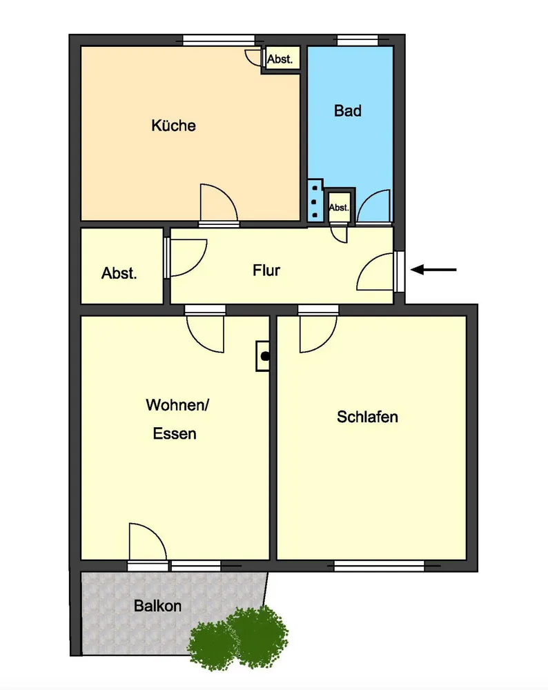 2 room apartment with 56 m² in Darmstadt – Photo 6