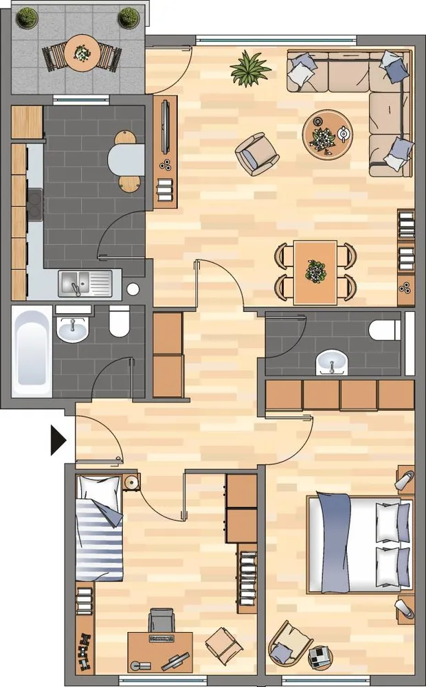 3 Zimmer Wohnung mit 75 m² in Kaiserslautern – Bild 1