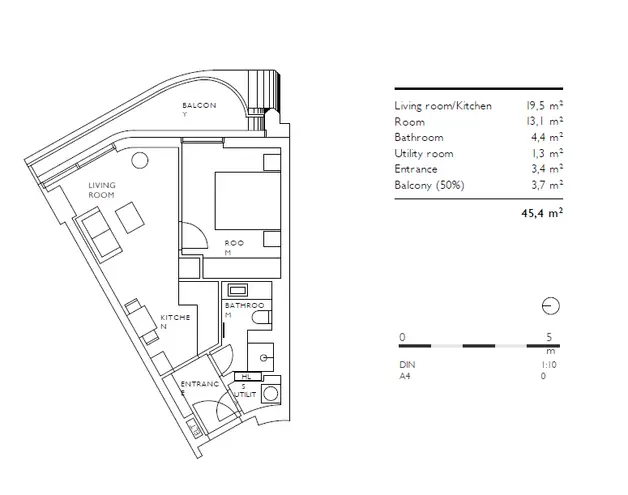 2 Zimmer Wohnung mit 45 m² in Frankfurt am Main – Bild 8