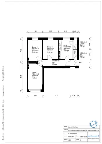3 Zimmer Wohnung mit 63 m² in Kassel – Bild 3