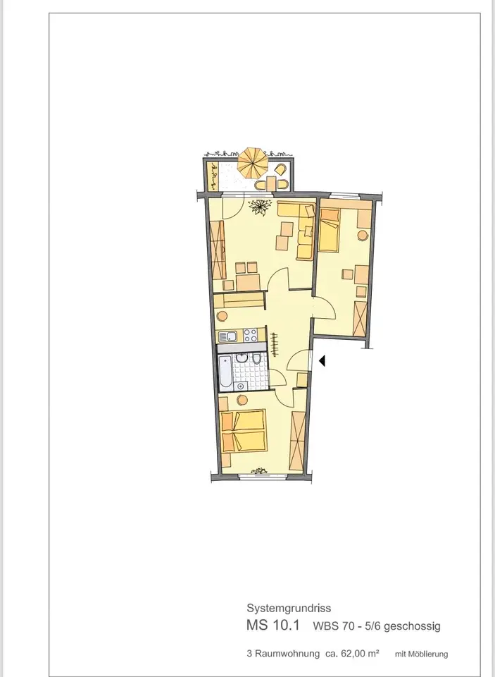 3 room apartment with 62 m² in Gera – Photo 5