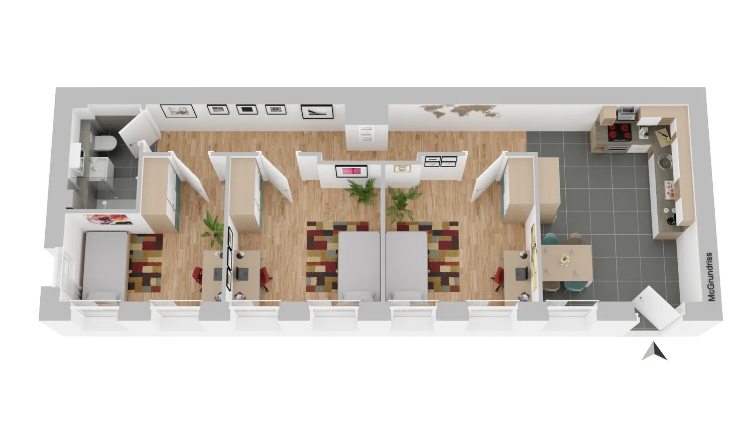 4 Zimmer Wohnung mit 75 m² in Leipzig – Bild 5