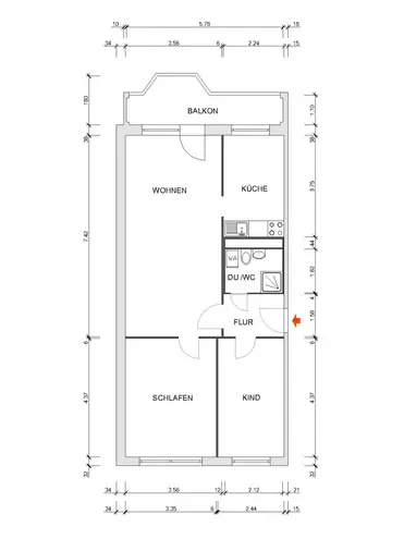 3 Zimmer Wohnung mit 71 m² in Chemnitz – Bild 9