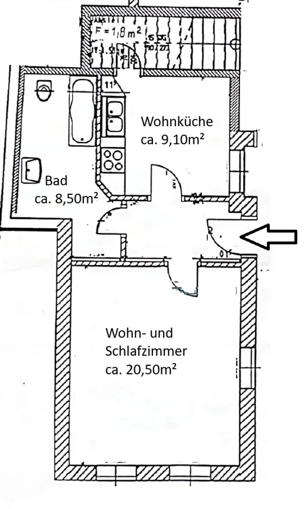 1 room apartment with 45 m² in Dresden – Photo 4