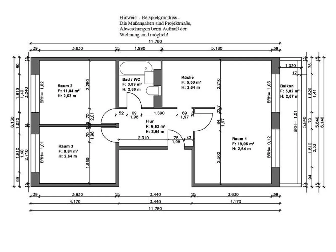 3 Zimmer Wohnung mit 59 m² in Halle (Saale) – Bild 6