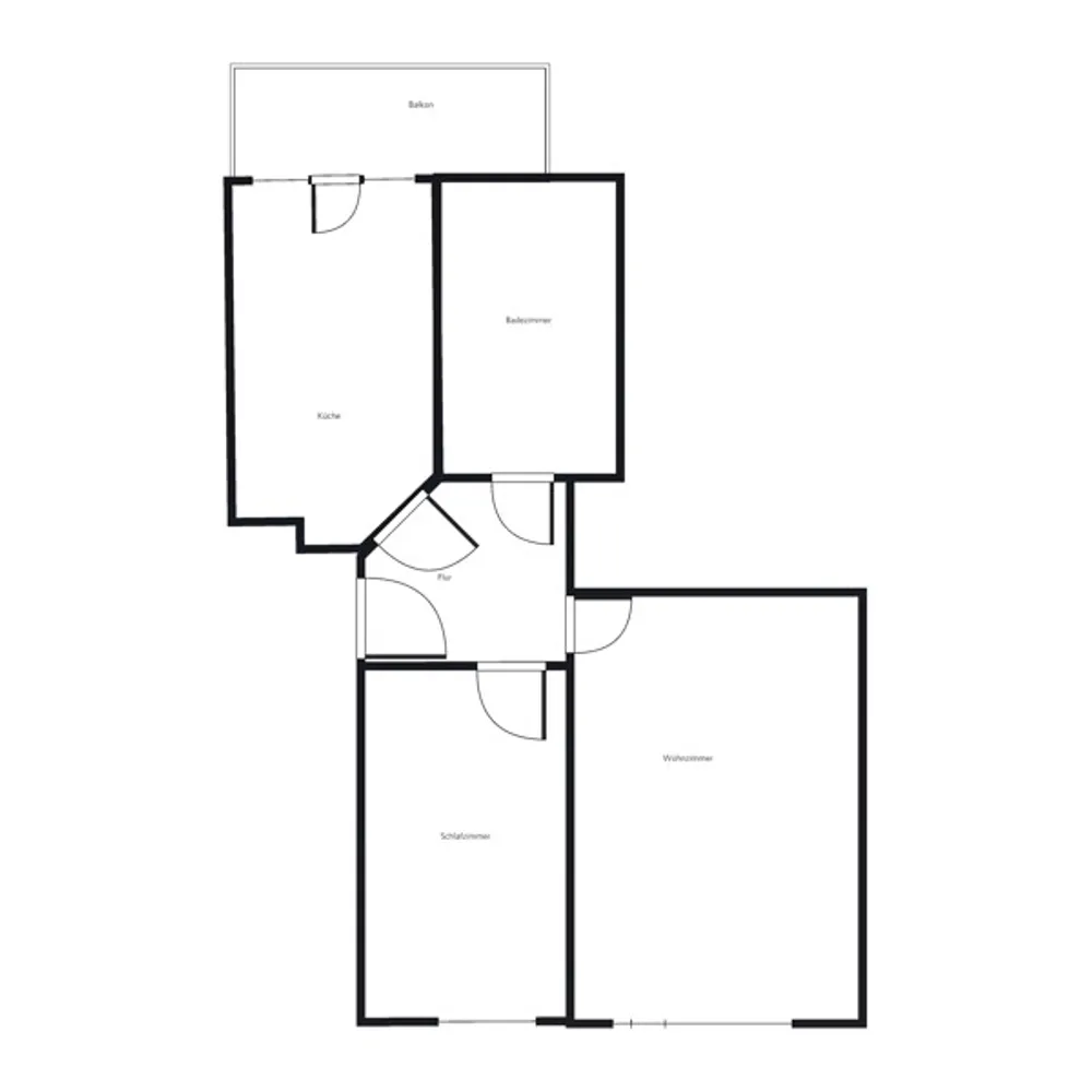 3 Zimmer Wohnung mit 59 m² in Hamburg – Bild 2