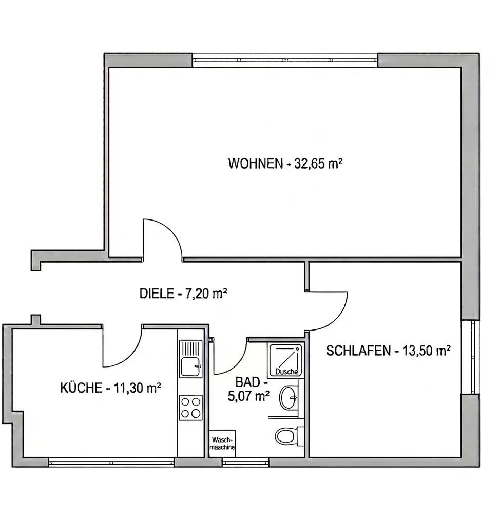 3 Zimmer Wohnung mit 71 m² in Krefeld – Bild 8
