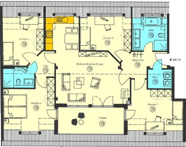5 Zimmer Wohnung mit 123 m² in Chemnitz – Bild 3