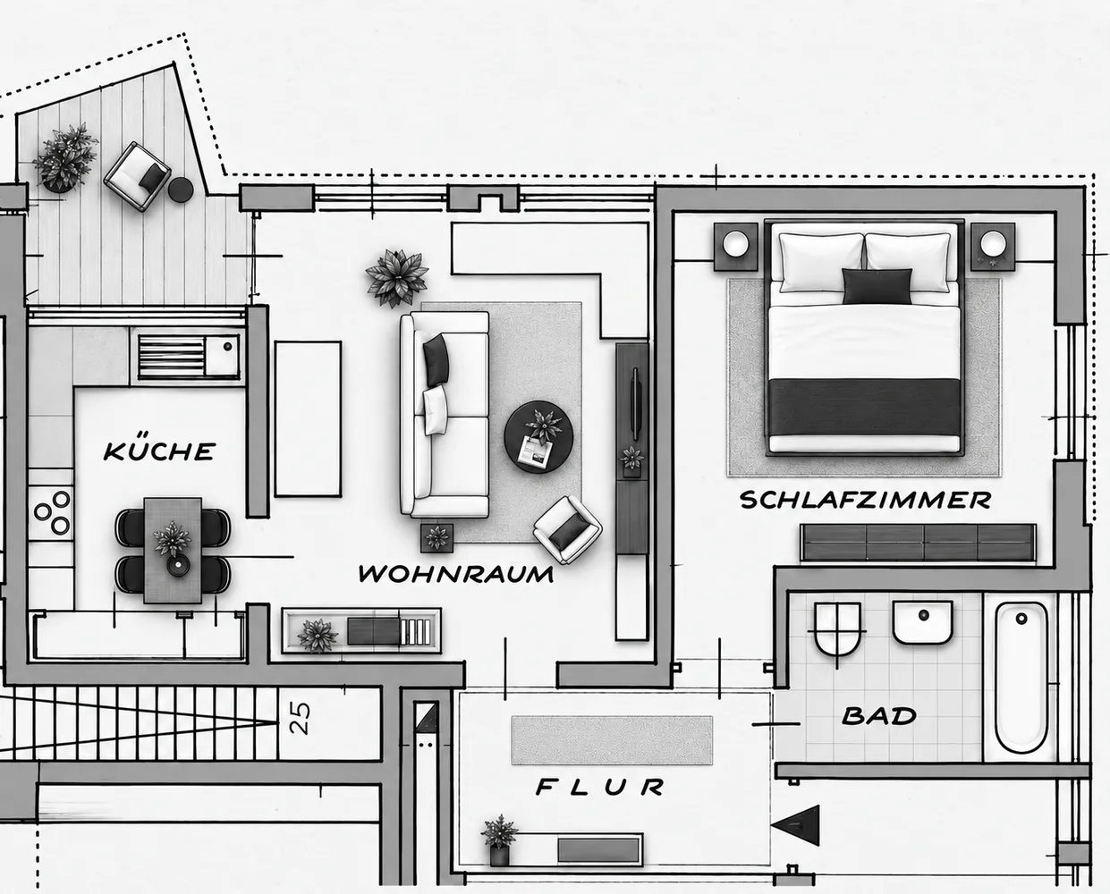 2 Zimmer Wohnung mit 53 m² in Stuttgart – Bild 10