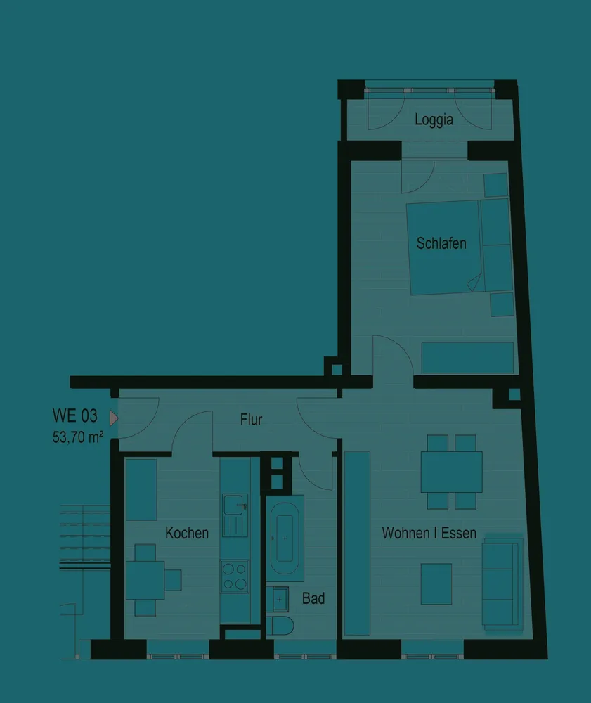 2 Zimmer Wohnung mit 54 m² in Chemnitz – Bild 10