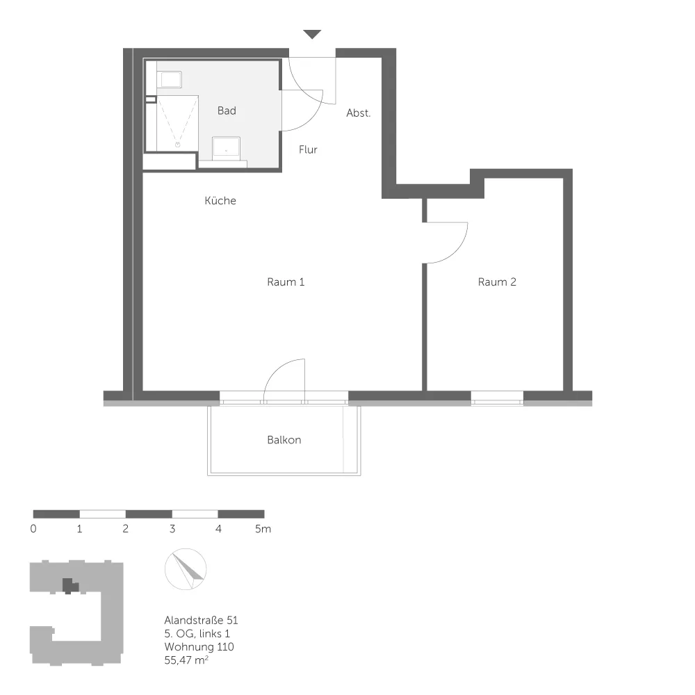 2 Zimmer Wohnung mit 55 m² in Berlin – Bild 8