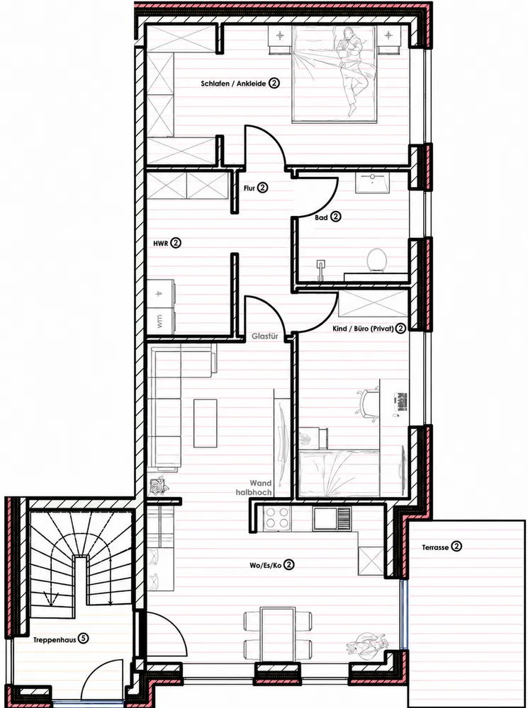 3 Zimmer Wohnung mit 72 m² in Oldenburg – Bild 3