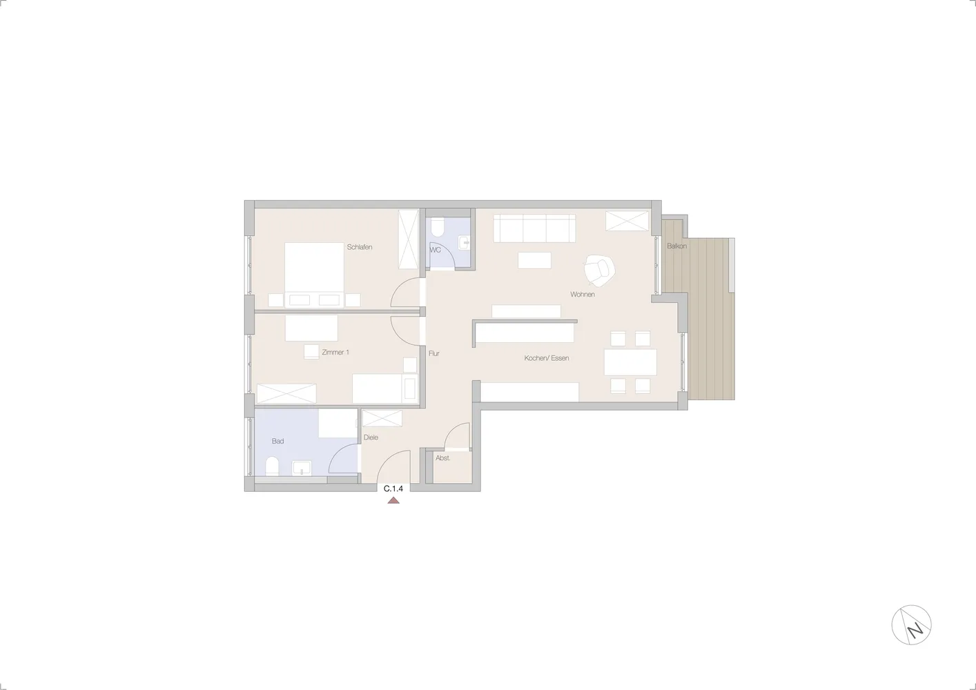 3 Zimmer Wohnung mit 90 m² in Bad Kreuznach – Bild 12