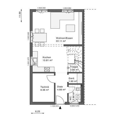 3 Zimmer Haus mit 114 m² in Solingen – Bild 2