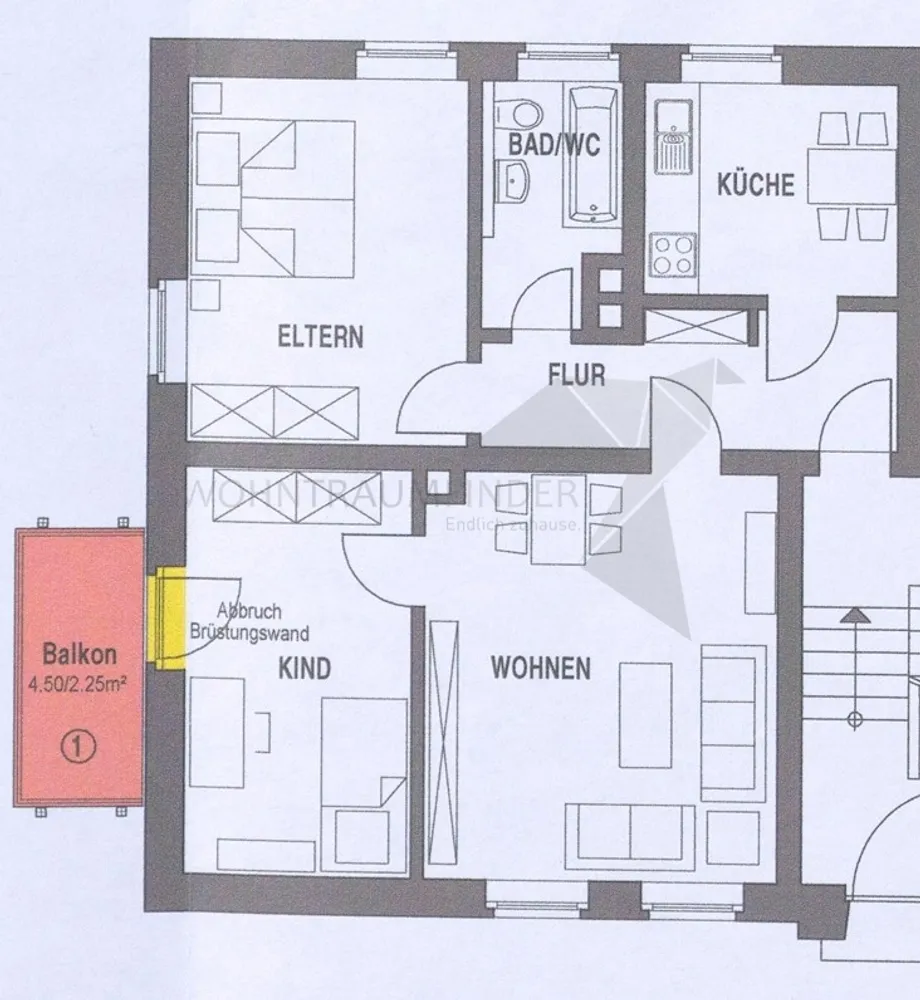 3 room apartment with 67 m² in Chemnitz – Photo 2