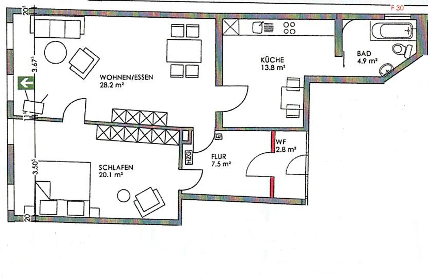 2 Zimmer Wohnung mit 74 m² in Celle – Bild 6