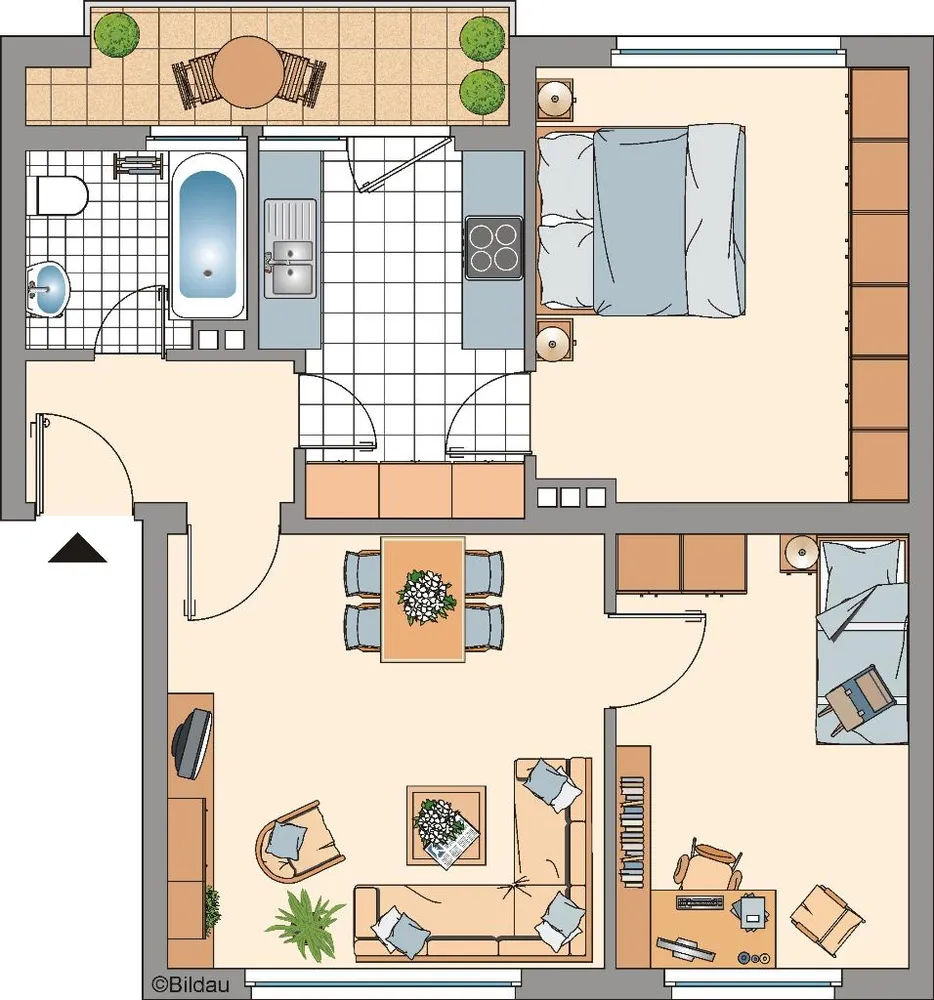 3 Zimmer Wohnung mit 68 m² in Duisburg – Bild 2