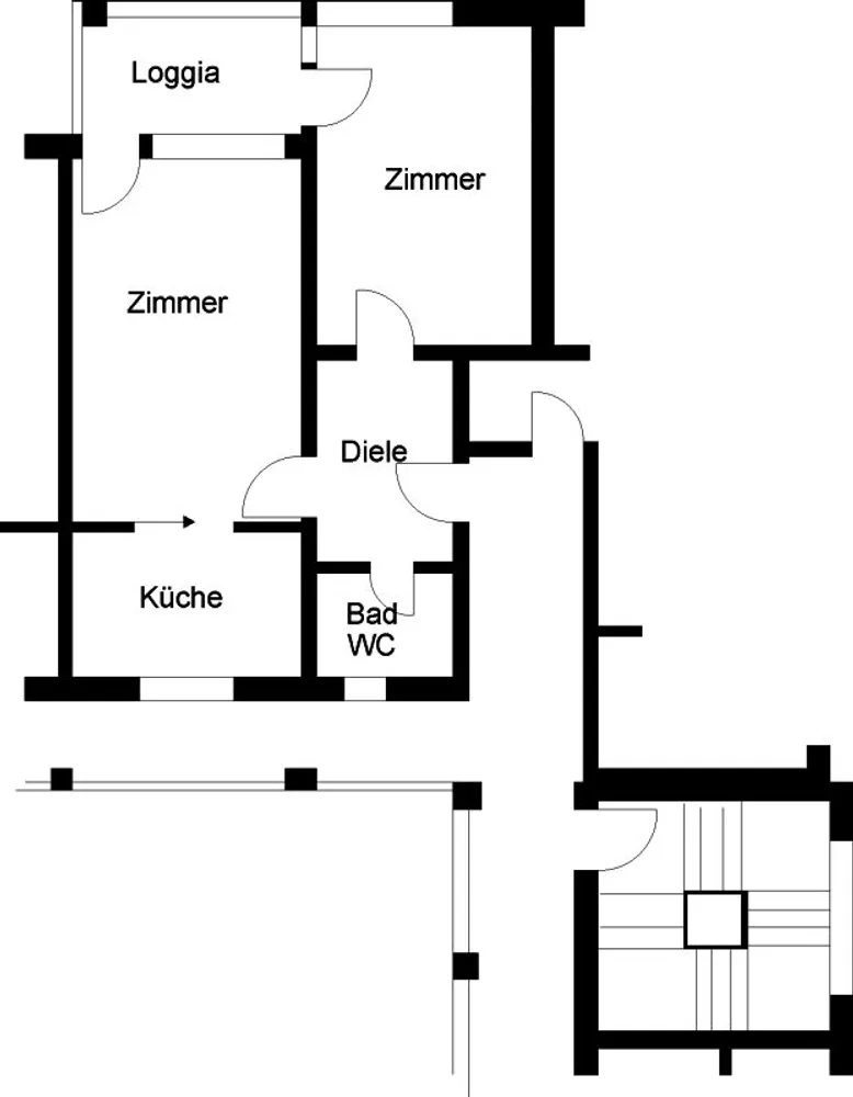 2 room apartment with 54 m² in Cologne – Photo 2