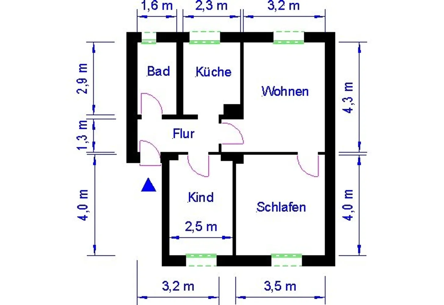 3 Zimmer Wohnung mit 53 m² in Magdeburg – Bild 3
