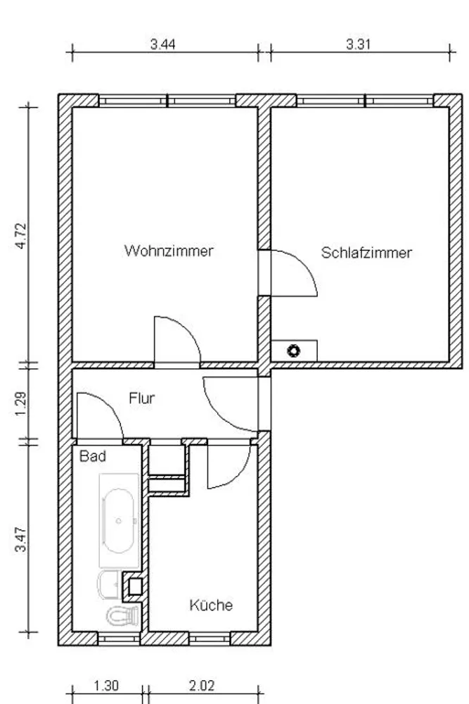 2 room apartment with 47 m² in Magdeburg – Photo 6