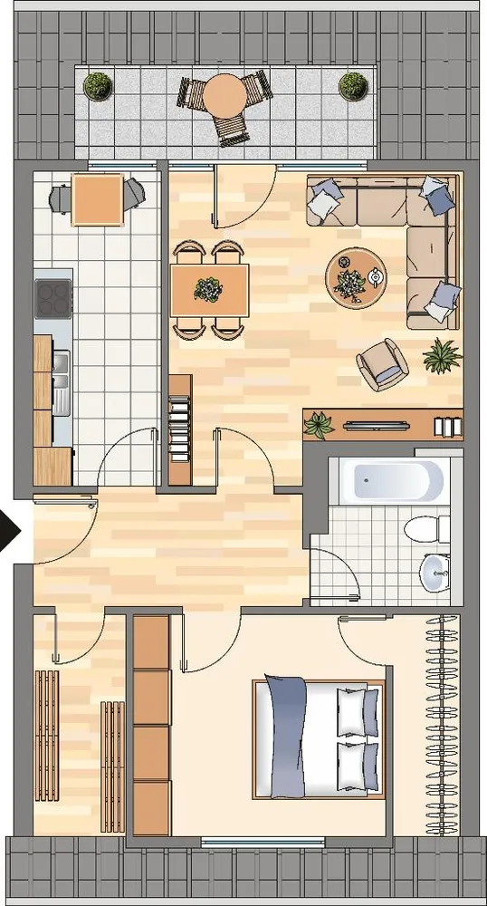 5 Zimmer Wohnung mit 63 m² in Dortmund – Bild 3