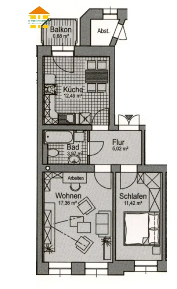 2 Zimmer Wohnung mit 51 m² in Chemnitz – Bild 4