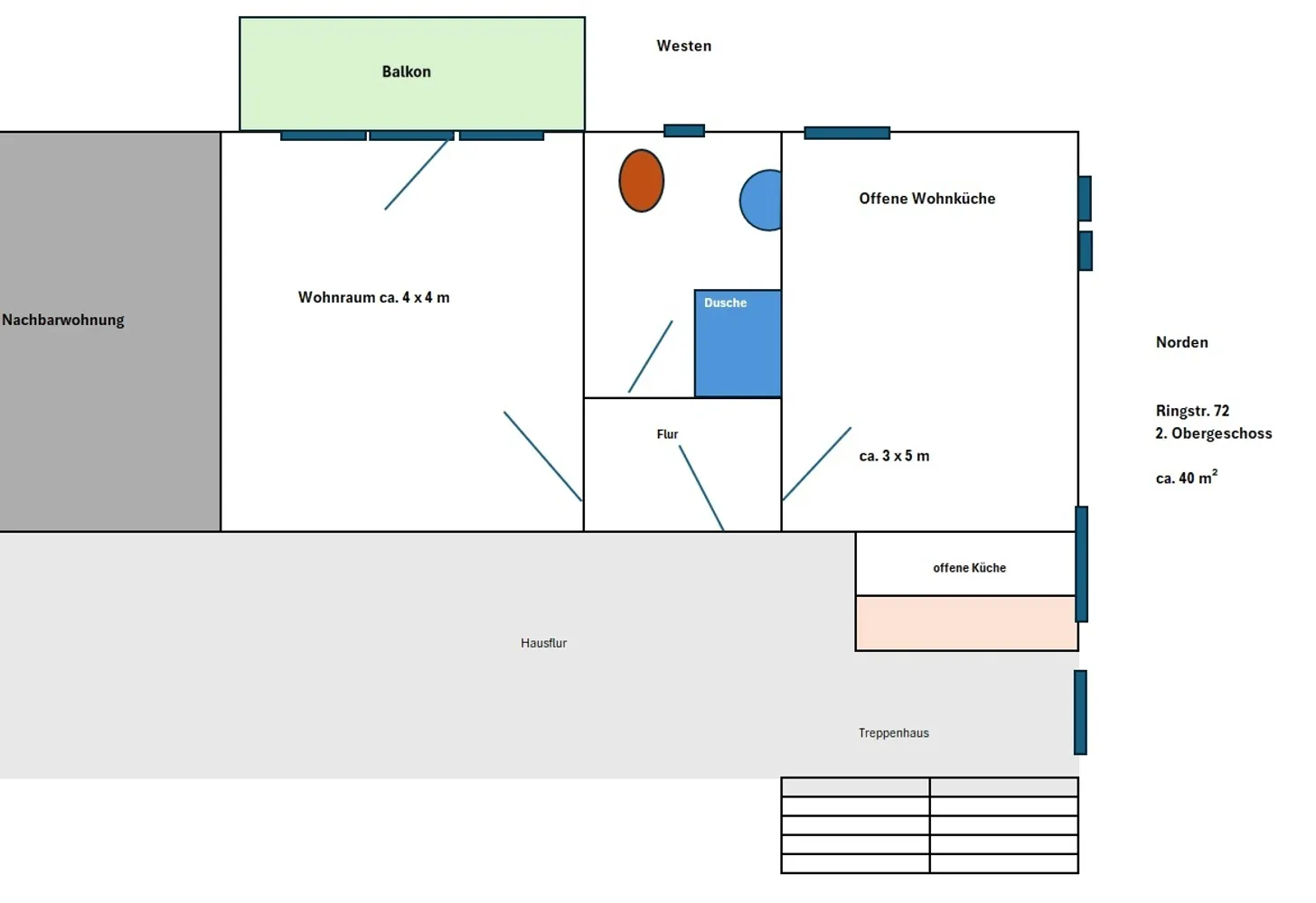 1 Zimmer Wohnung mit 40 m² in Bonn – Bild 7