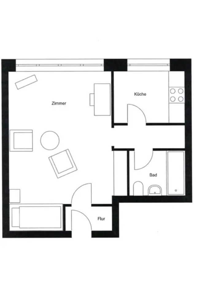 2 Zimmer Wohnung mit 36 m² in Buxtehude – Bild 6
