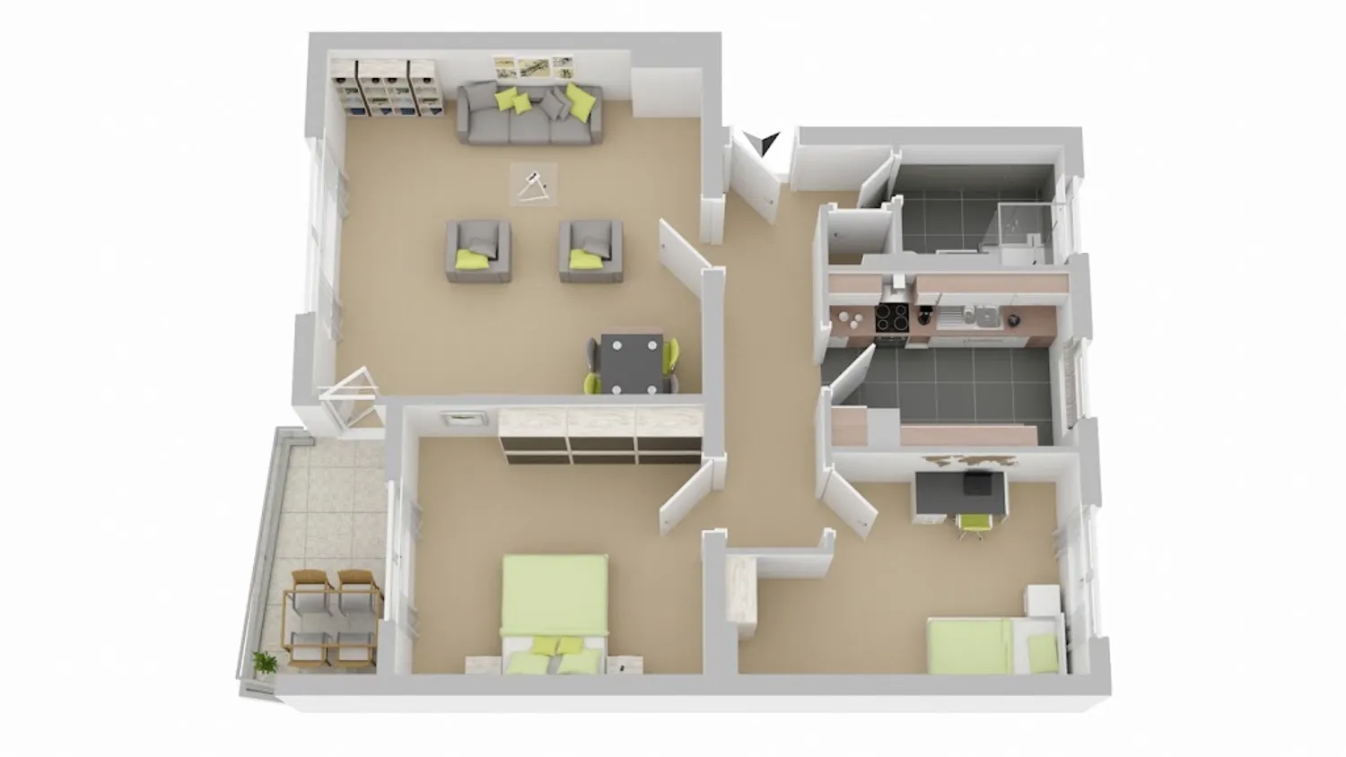 3 Zimmer Wohnung mit 66 m² in Braunschweig – Bild 1