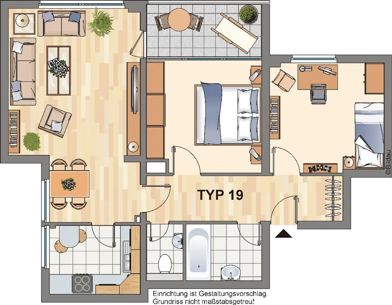 4 Zimmer Wohnung mit 70 m² in Essen – Bild 2