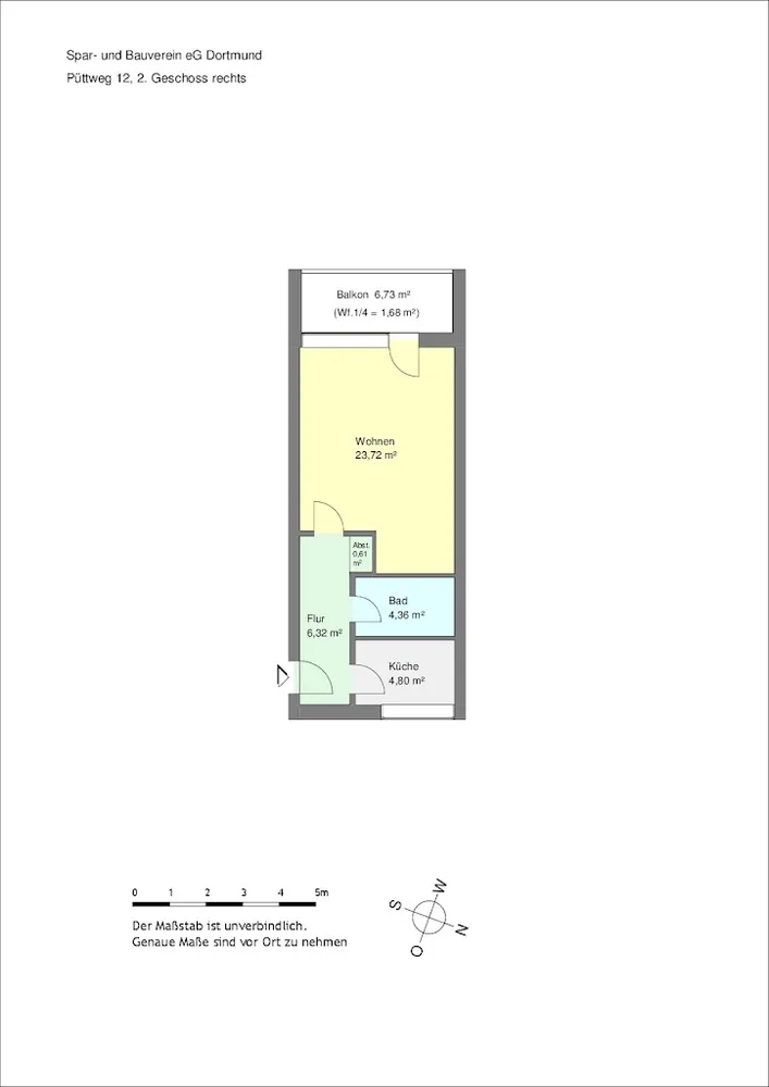 1 Zimmer Wohnung mit 42 m² in Dortmund – Bild 3