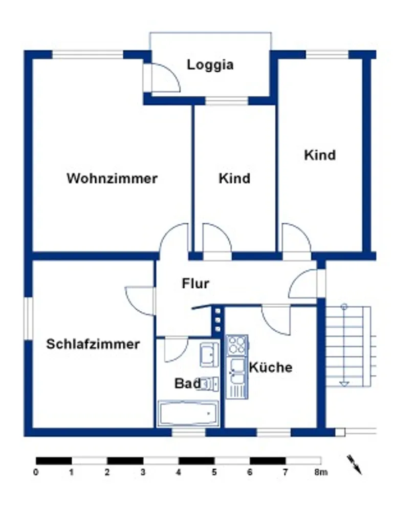 4 Zimmer Wohnung mit 81 m² in Wolfsburg – Bild 1